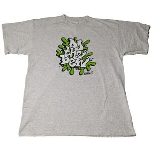 VTG MOUNTAIN DEW DO THE DEW Graffiti Street Art Men XL U.S.T's Heather T-Shirt